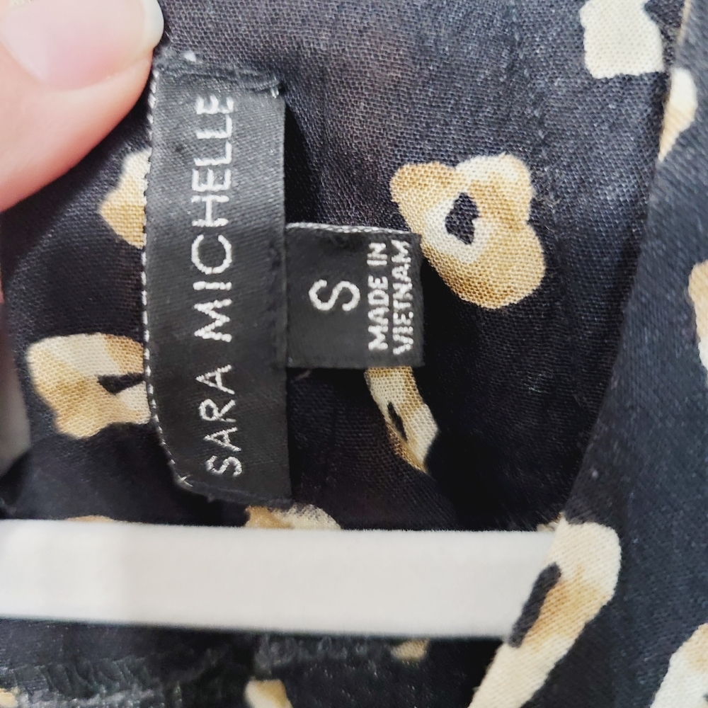 NWT Sara Michelle Black Blouse Size Small - Picture 5 of 11